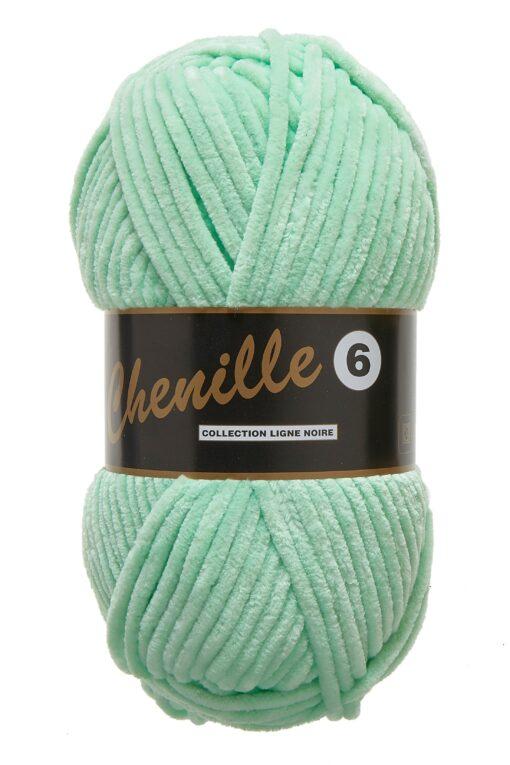 Chenille Garn 6 Mintgrøn 100 g - Ideel til Strikning