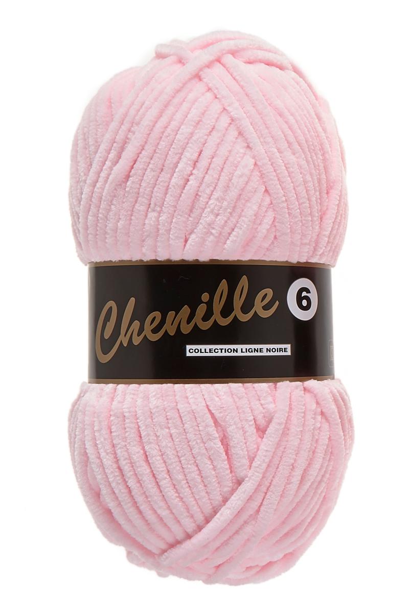 Chenille 6 Garn i Baby Lyserød - 100 g fra Niah Design