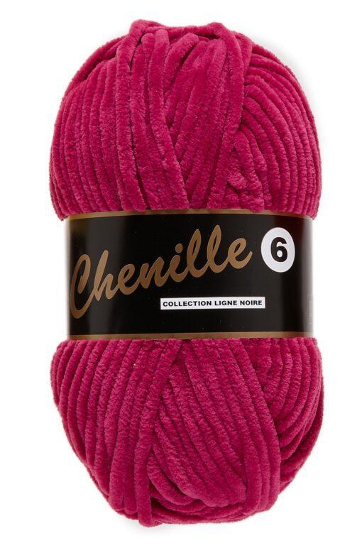 Chenille Garn 6 Fuchsia 100 g - Niah Design