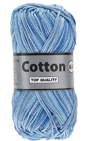 Lammy Cotton 8/4 - Multifarget Garn i Blå Nuancer, 50 g