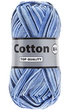 Lammy Cotton 8/4 - Multifarget Garn i Blå Nuancer, 50 g