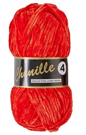 Chenille 4 Garn i Retro Rød - 50 g fra Niah Design