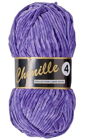 Chenille Garn 4, Lilla, 50 g - Niah Design