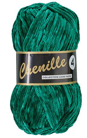 Chenille 4 Garn i Mørk Grøn - 50 g fra Niah Design