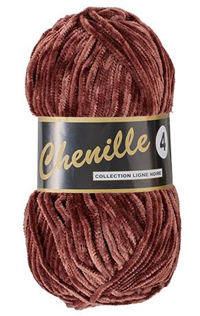 Chenille 4 Garn Mørkebrun 50 g - Niah Design
