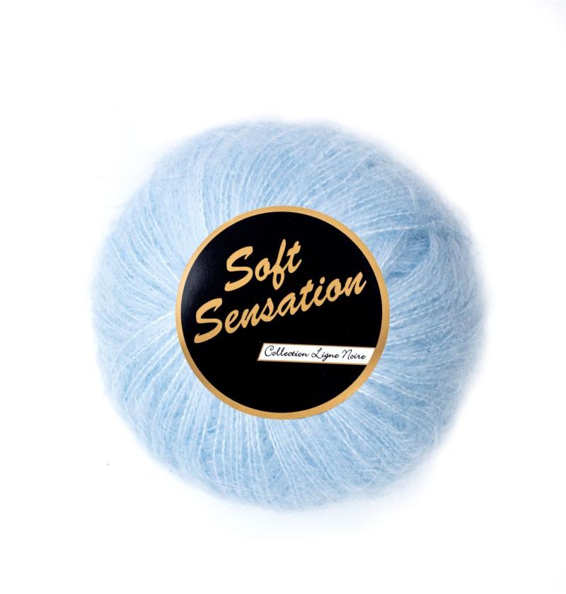 Soft Sensation Garn, 25 g, Lyseblå, Nr. 12 - Fantastisk tilbud!