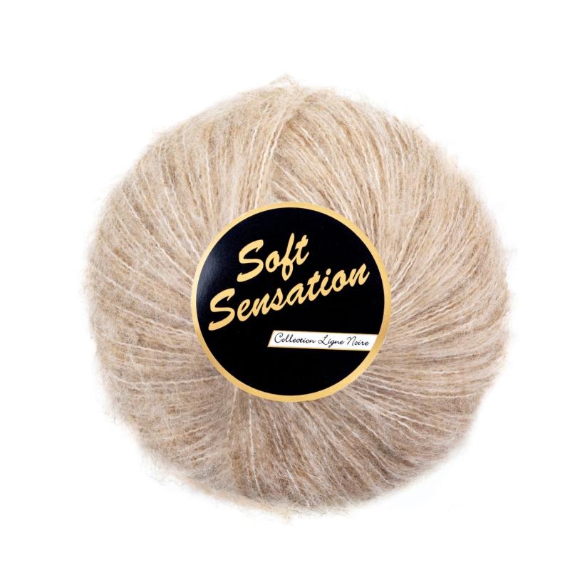 Blød Sensation Garn, 25 g, Beige, Nr. 791 - Strikning Hækling