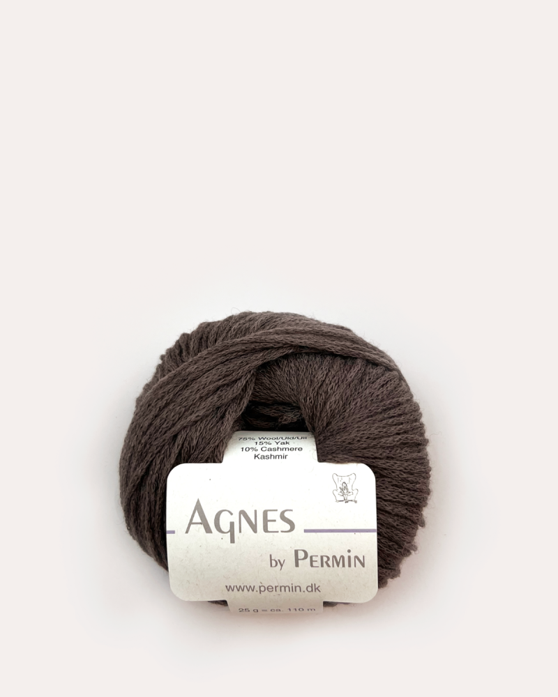 Agnes by Permin Garn - Luksuriøst Brun 02 til God Pris