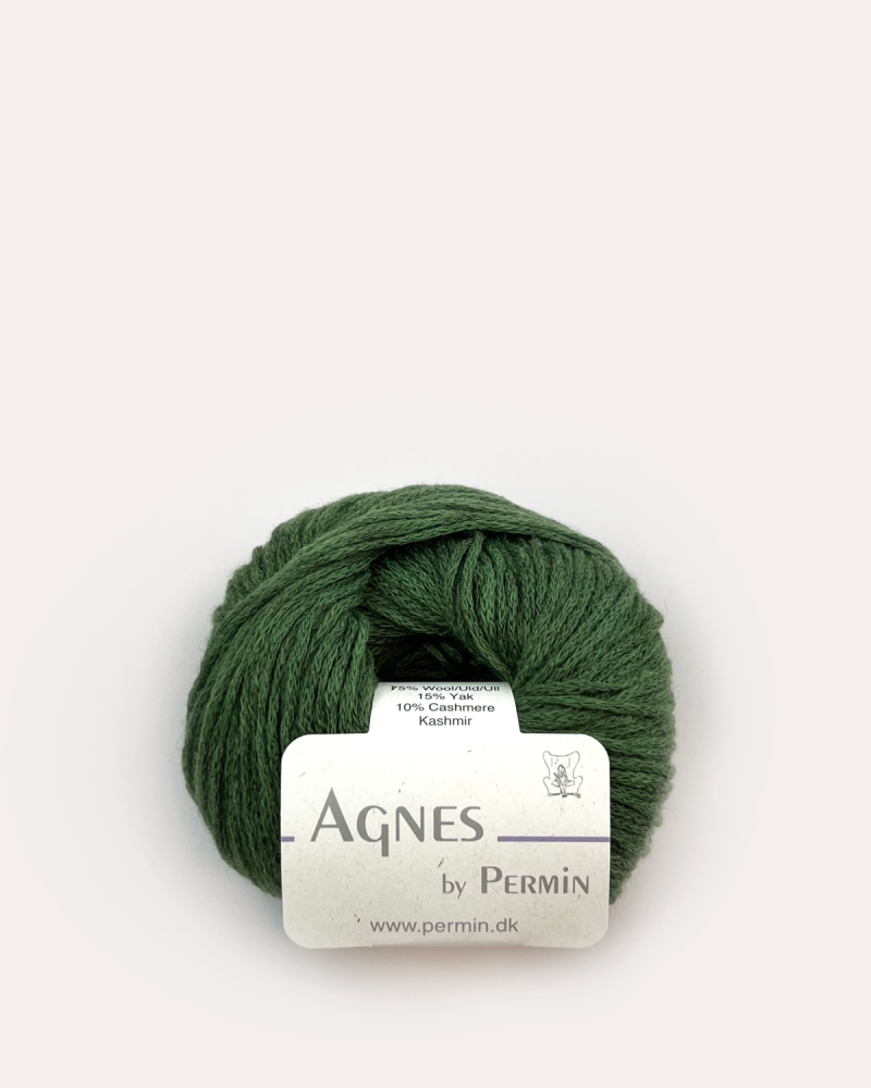 Agnes by Permin - Luksuriøst Mosgrønt Garn til God Pris