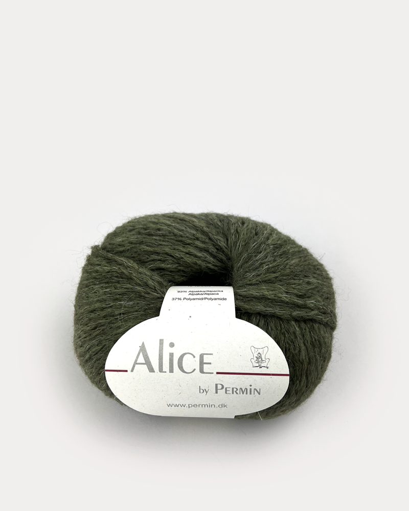 Alice by Permin - Jægergrøn - Luftigt Garn til Strik