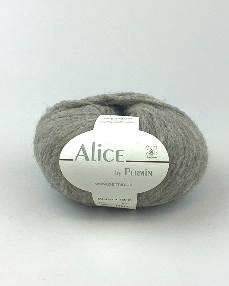 Alice by Permin - Mørk Sand Garn 50g - Luftigt og Blødt