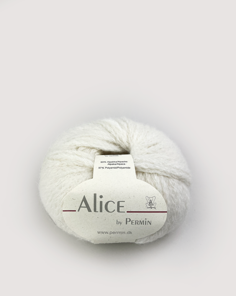 Alice by Permin - Offwhite Garn til Strikning 50g