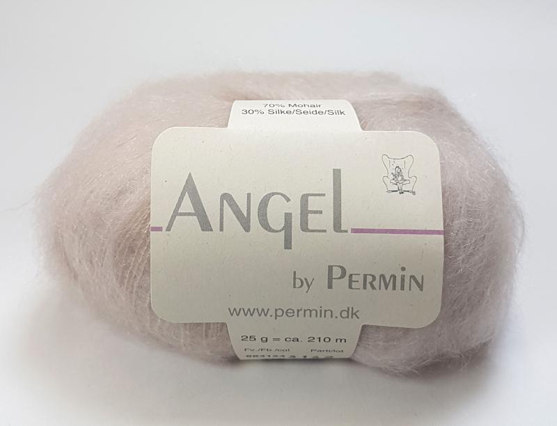 Angel Permin - Mohair og Silkegarn - 884154 Lys Pudder