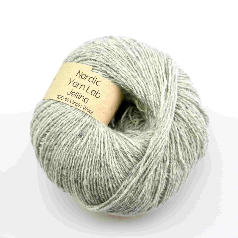 Jelling Ash Grey Tweed Garn - 100% Uld til Familieprojekter