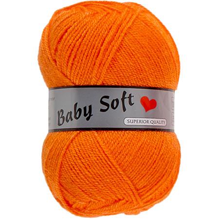 Blødt Baby Garn Lammy - Fv 041 Orange til Strik