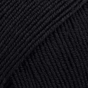 DROPS Baby Merino Garn - Sort - 50g til Børnestrik