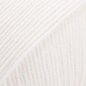 DROPS Baby Merino Garn - Hvid - Blødt til Babystrik