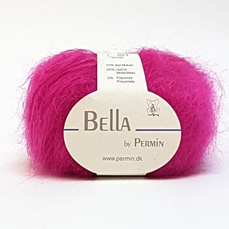 Bella Permin Mohairgarn - Uld og Polyamid - Pink 883247