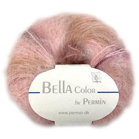 Bella Permin Garn - Blødt Mohairgarn i Rose/Oliven