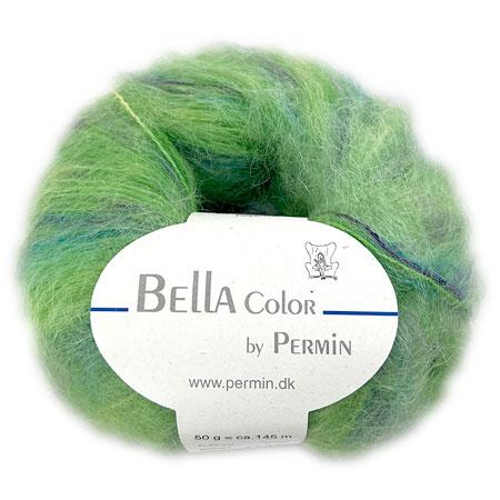 Bella Permin Garn - Eksklusivt Mohairgarn i Grøn/Lilla/Turkis