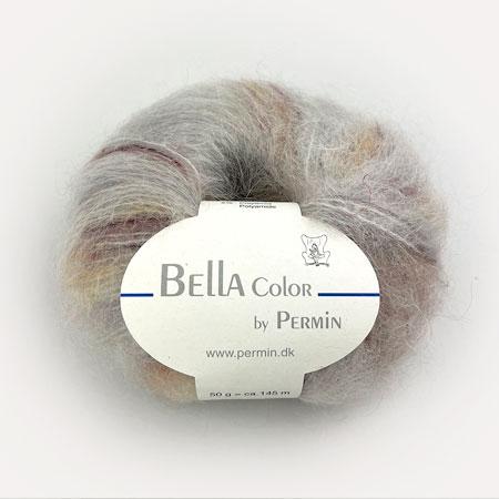 Bella Permin Garn - Blødt Mohairgarn i Beige/Karry/Brun