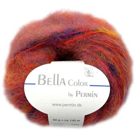 Bella Permin Garn - Eksklusivt Mohairgarn i Orange/Lilla