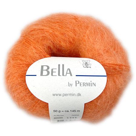 Bella Permin Garn - Eksklusivt Mohairgarn i Lys Orange