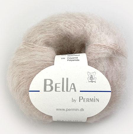 Bella Permin Garn - Blødt Mohair med Uld - Beige 883271