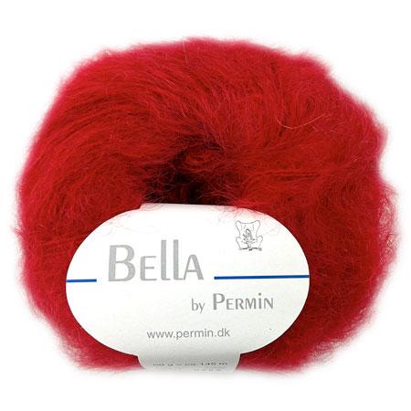 Bella Permin Garn - Luksus Mohairgarn i Rød, Fv 883277