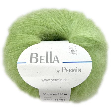 Bella Permin Mohairgarn - Lysegrøn Uld & Polyamid