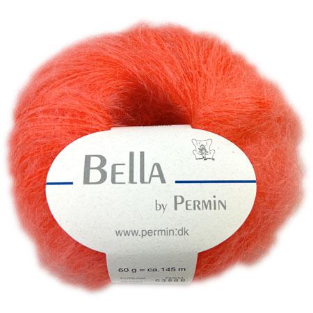 Bella Permin Mohairgarn - Uld & Polyamid - Koral 883284