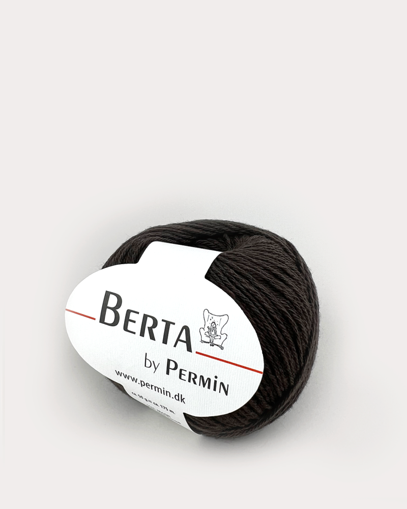 Berta Garn fra Permin - Brun - Ideelt til Babystrik