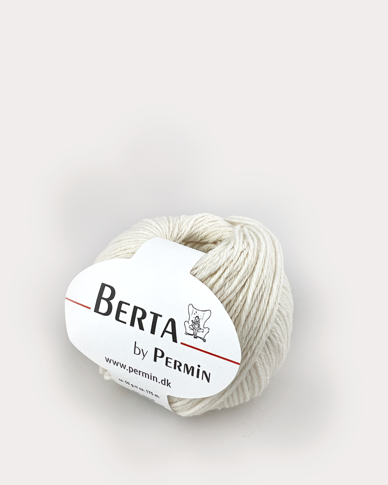 Berta by Permin - Råhvid Garn til Baby- og Børnestrik