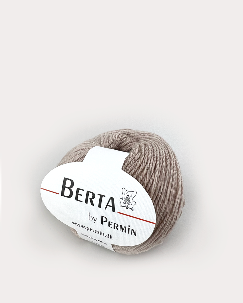 Berta By Permin Garn i Beige - 55% Uld, 45% Bomuld