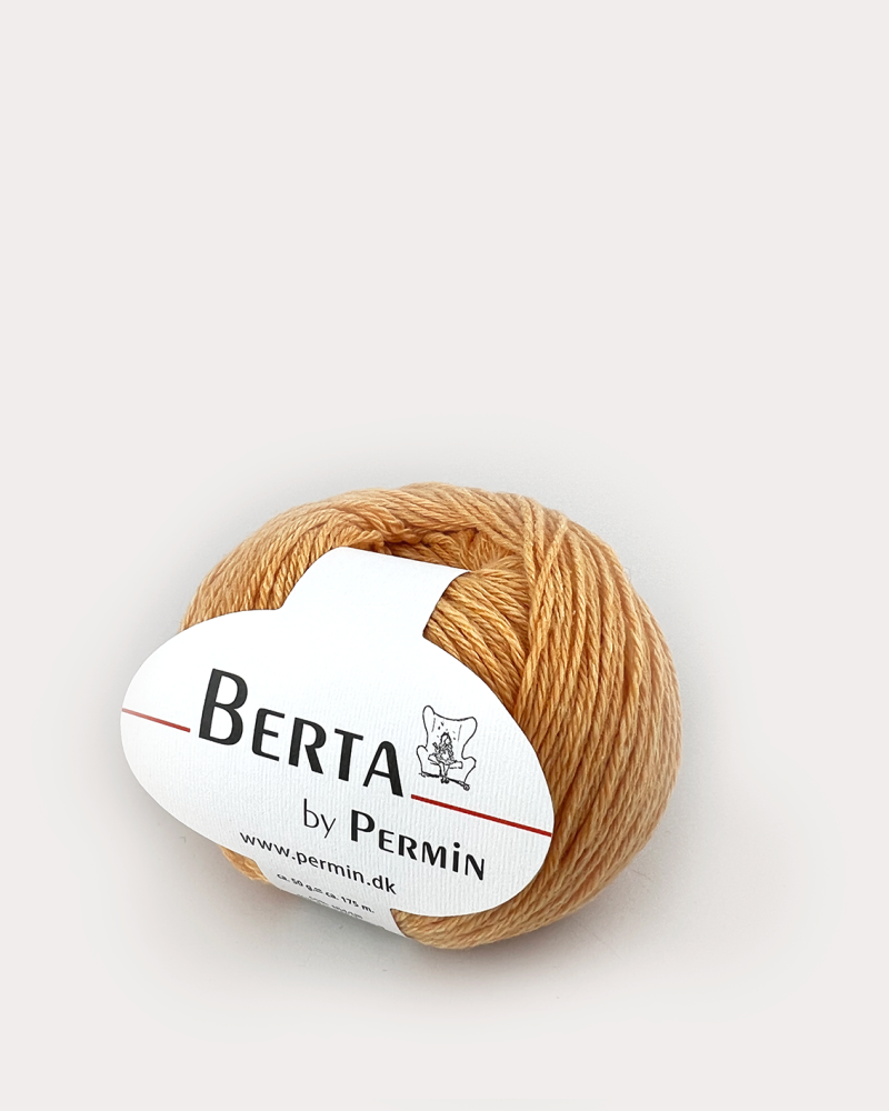 Berta by Permin - Gul Garn - 55% Uld, 45% Bomuld