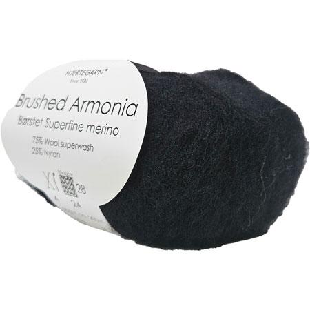 Børstet Superfine Merino Uldgarn - Fv 500 Sort på tilbud!