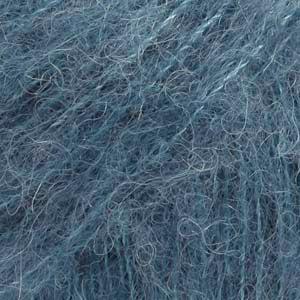 DROPS Børstet Alpaca Silke - Stålblå - 25g Tilbud!