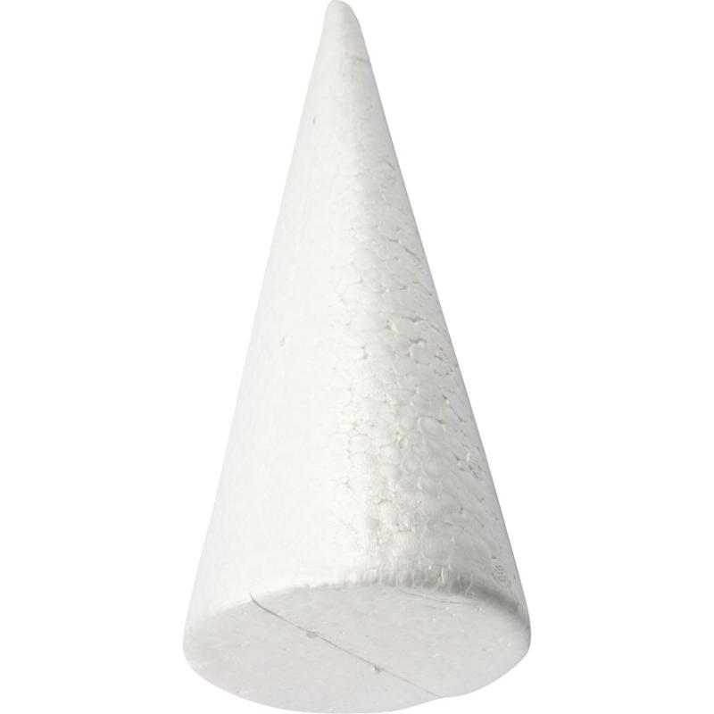 Styroporkegle Hvid 11 cm - Perfekt til Deko!