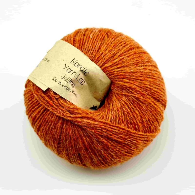 Jelling Copper - Blødt 100% Uld Garn i Gul Farve