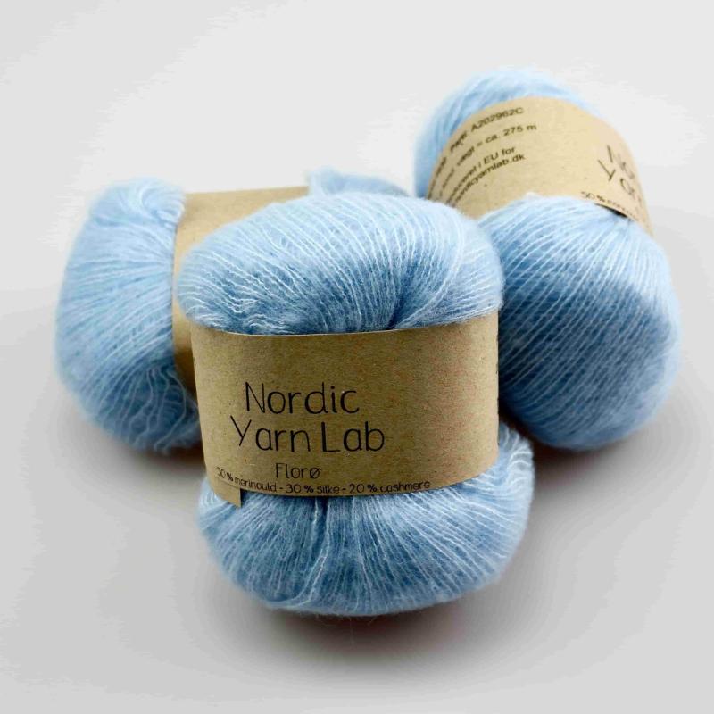 Florø Lyseblå 1630 - Lace Garn fra Nordic Yarn Lab