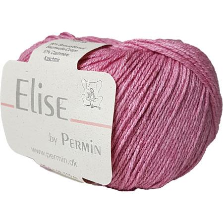 Permin Elise – Blødt bomuld/cashmere i lyserød 881106