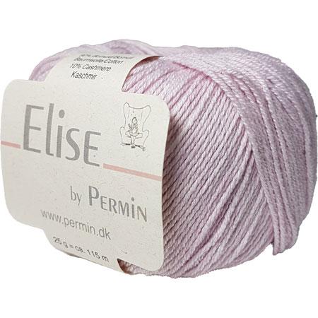 Permin Elise - Blødt Garn i Baby Lyserød Cashmere