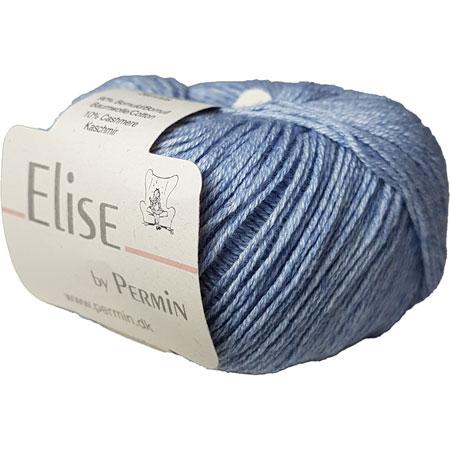 Permin Elise - Kvalitetsgarn i Bomuld og Cashmere - Baby Lyseblå