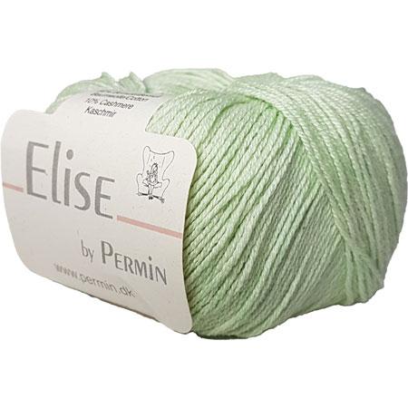 Permin Elise - Blødt Garn i Bomuld/Cashmere - Soft Lime