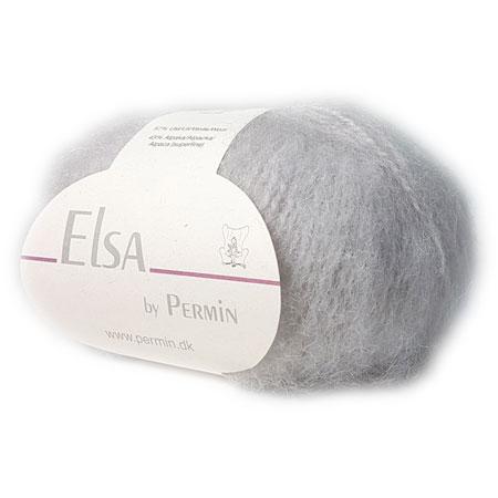 Elsa By Permin - Blød Alpaca Uldgarn i Lys Grå 880701