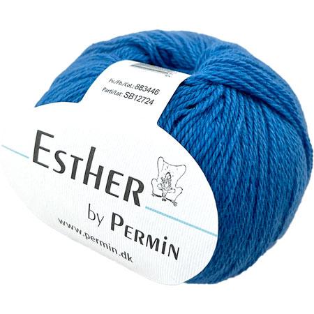 Permin Esther Garn - Fv 883446 Klar Blå på tilbud!