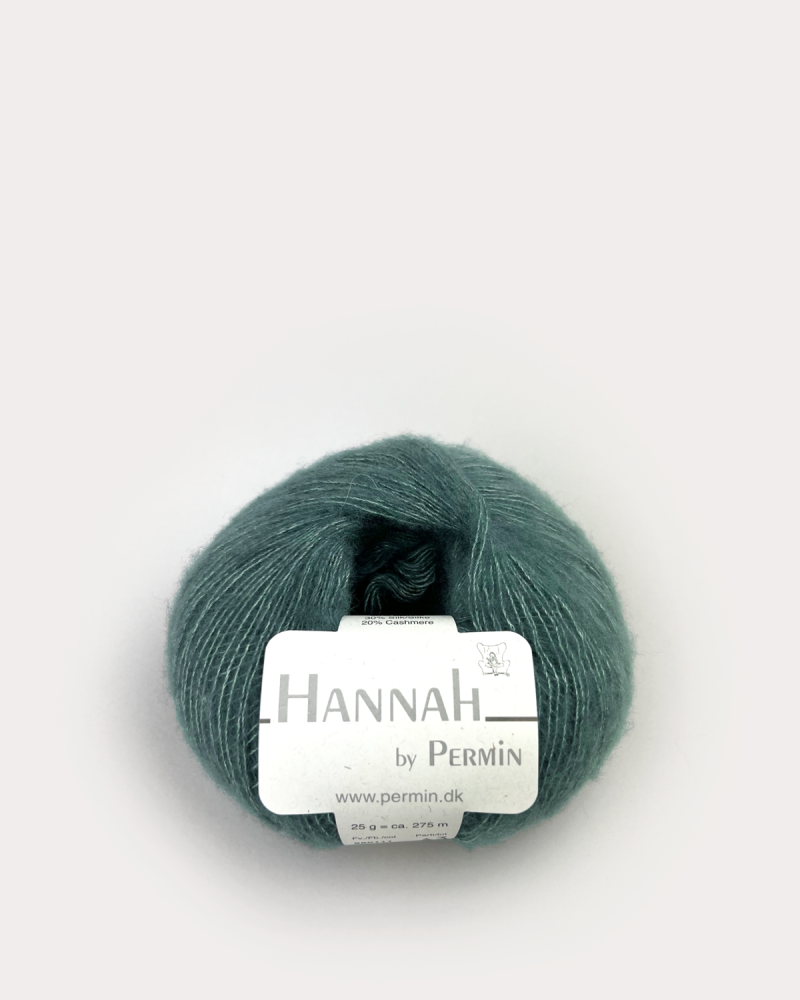 Hannah by Permin - Patina Grøn Garn af Cashmere og Silke