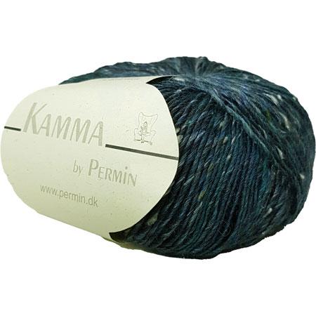 Kamma By Permin - Alpaca & Silke Uldgarn - Petrol Blå Nistret