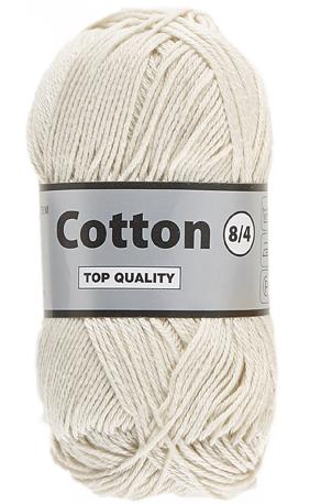 Lammy Cotton 8/4 i creme - 50 g nr. 16 til strikning