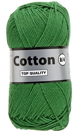 Lammy Cotton 8/4 Garn i Grøn - 50 g, Nr. 373